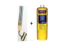 TWIN BURNER TURBO SWIVEL PRO MAPP Gas  with 1 Mapp Gas