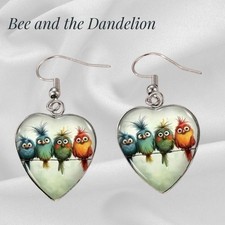 Comical Birds on a Branch