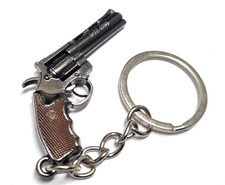 357 Revolver Pistol Keyring Gun Model Metal Keychain New EU Seller