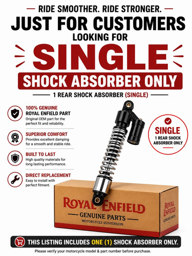 Genuine rear single - genuine, shock