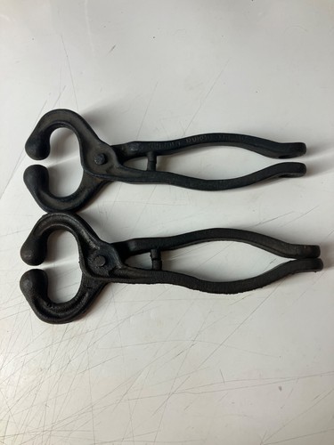 Antique bull lead - bull, clamp