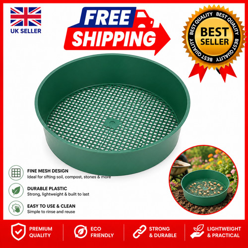 Round garden sieve riddle - round,