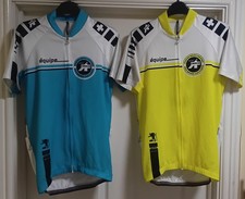 2 x Assos Equipe Nikopol Short Sleeve Cycling Jersey's Size Large 