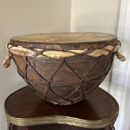 Vintage african metal kettle - african,