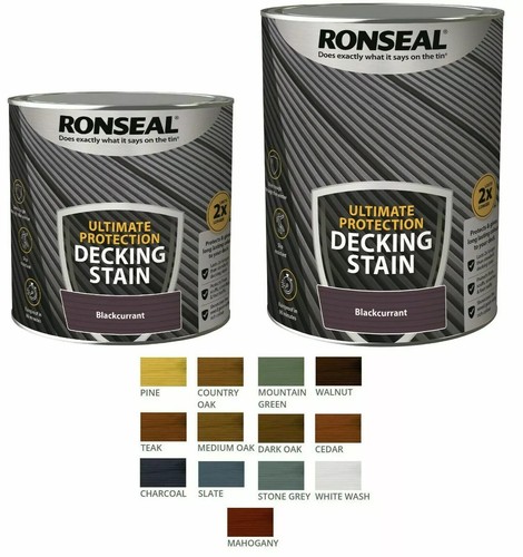 Ronseal decking stain paint - decking,