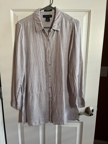 Tahari linen tunic - tahari,