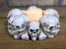Skulls Candle T light Holder