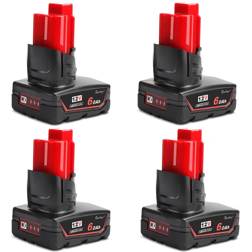 For milwaukee m12 led 0ah - xc, 6.0ah