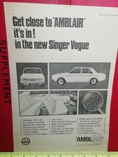 NEW SINGER VOGUE Launch 1966
