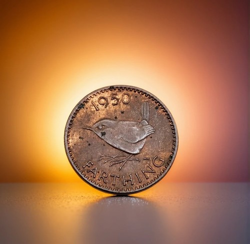 Great britain farthing - farthing, coin