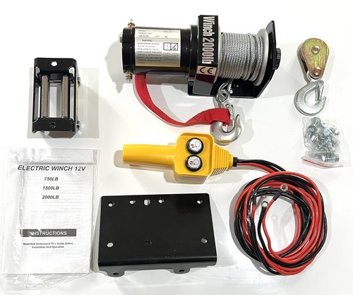 Electric winch 2000lb 12v - 2000lb,