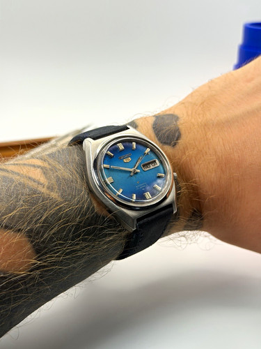 Seiko automatic 7009 blue - seiko,