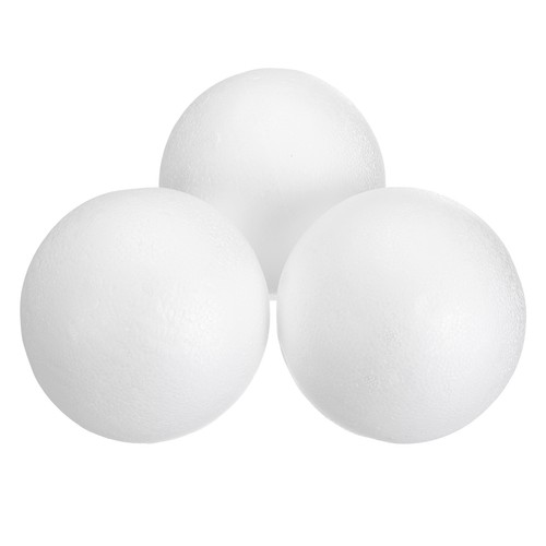 3pcs white foam balls inch - foam, 4.3