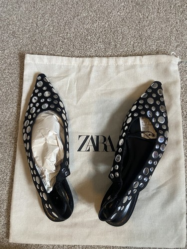 Zara studded ballerina sling - studded,