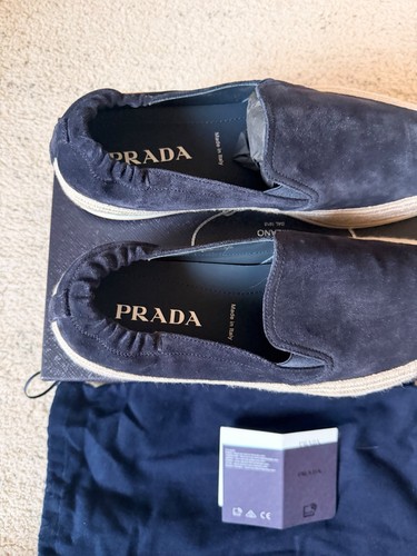 Prada navy blue suede - prada,
