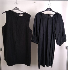 M&S Women's 2x Bundle Dresses Size 16 Black Multiple Style New F2