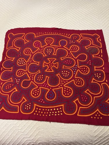 Vtg kuna mola panama hand - panama, sewn