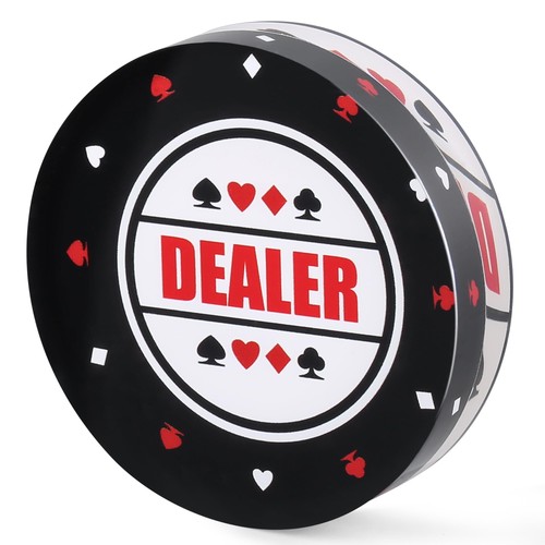 Acrylic poker dealer button - poker,