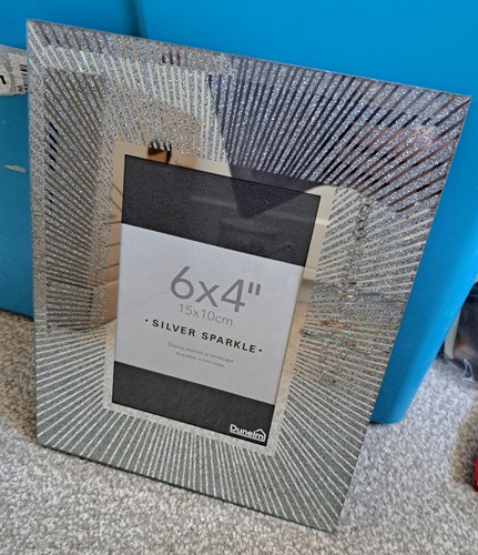 Dunelm silver sparkle glitter