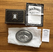 Rare Jack Daniels Mr Jack's Office Belt Buckle - New in Box