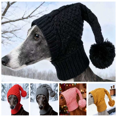 Dog knitted hat winter pet - knitted,