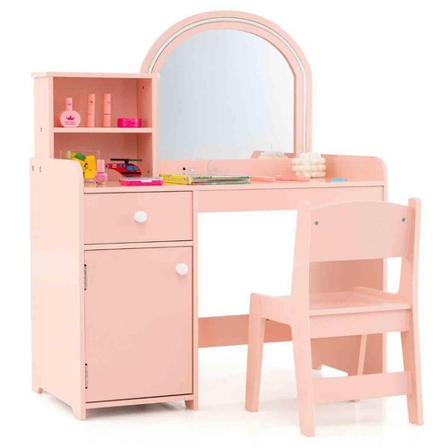 Light pink vanity table - vanity,