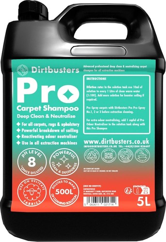 Dirtbusters pro carpet shampoo - carpet,