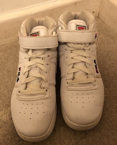 Fila high top white trainers - fila,