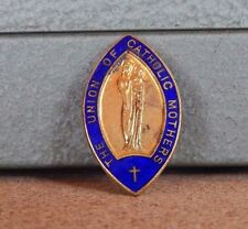 Vintage Enamel Badge The Union Of Catholic Mothers By Fattorini & Sons 