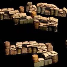 1/72 Outland Sandbag Walls Trench Bunker Unpainted Military Scene Display Models