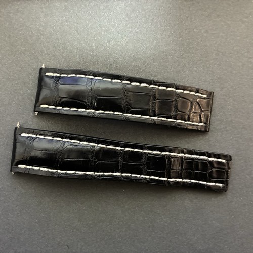 Breitling black alligator - breitling,