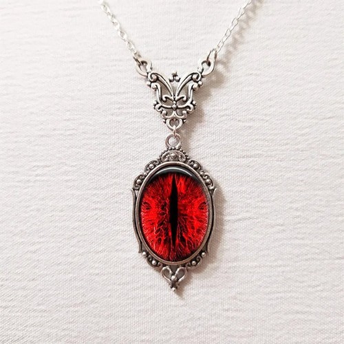 Blood red pendant necklace - necklace,