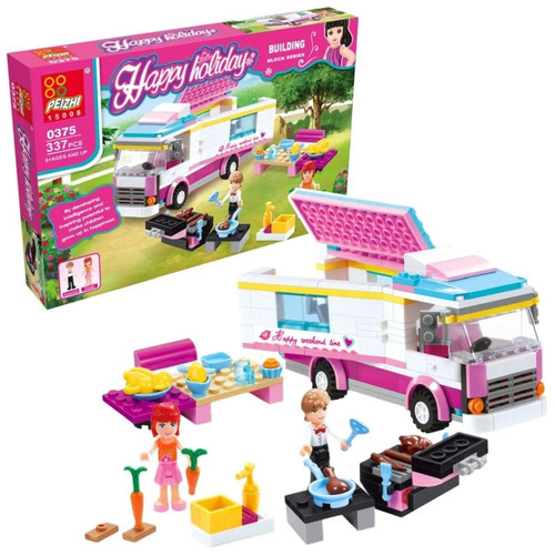 Camper van building - van, blocks