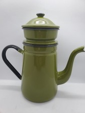 Vintage Avocado Green Enamel