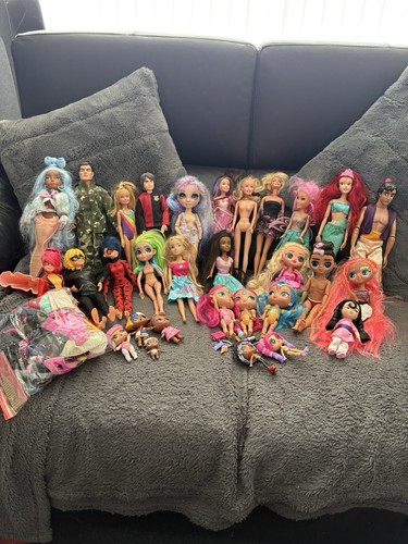 Large assorted dolls - dolls, &
