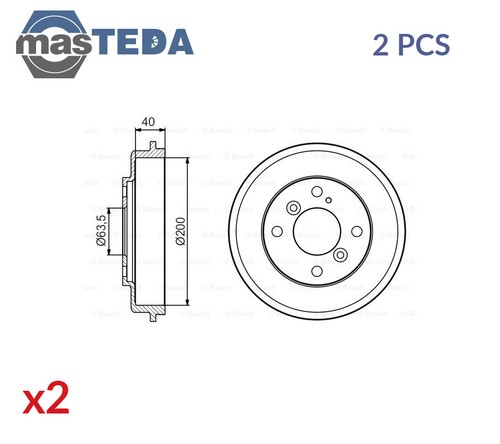 986 477 240 brake drum - 0,