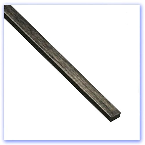 Carbon fibre strip 2mm - fibre, 0.4mm