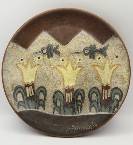Peruvian pottery wall plate - wall,