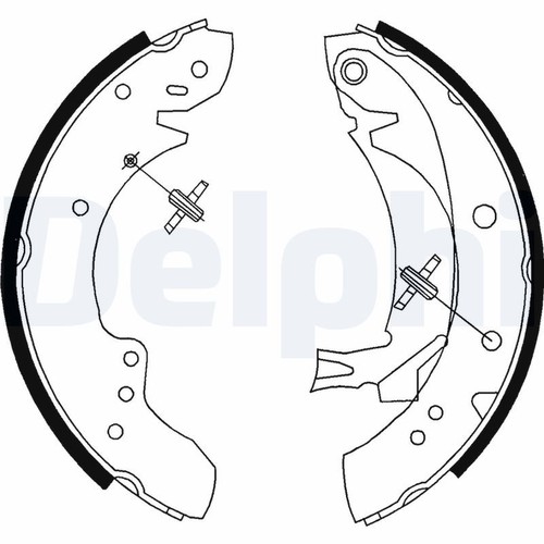 Brake shoe set - shoe, ls1712
