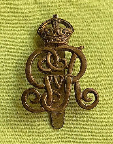 Brass ww1 king own - kc,