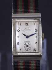 Vintage 1940's RARE STOWA Parat Antimagnetisch 17 Rubis 22.5x36mm