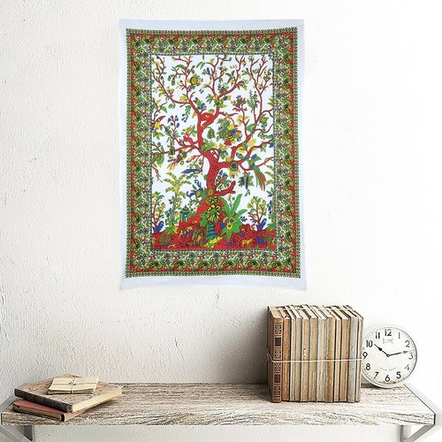 White orange tree life wall - of,
