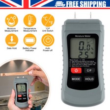 Digital Moisture Meter Damp Detector Humidity Tester For Wood Wall Concrete