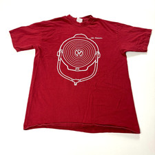 Vintage Mole-Richardson Lighting Shirt Red Sz L/XL Film Production Crew TV Tech