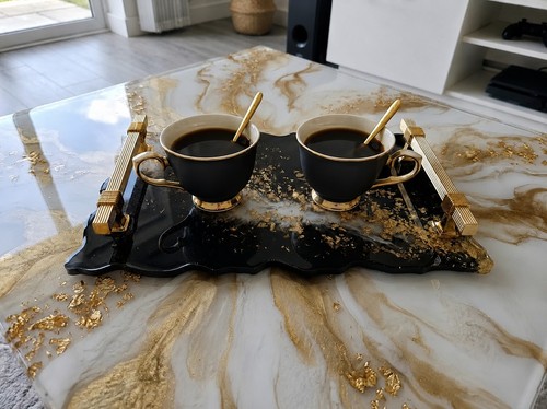 Luxury black gold resin - luxury,