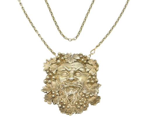 Sterling silver bacchus god - sterling,