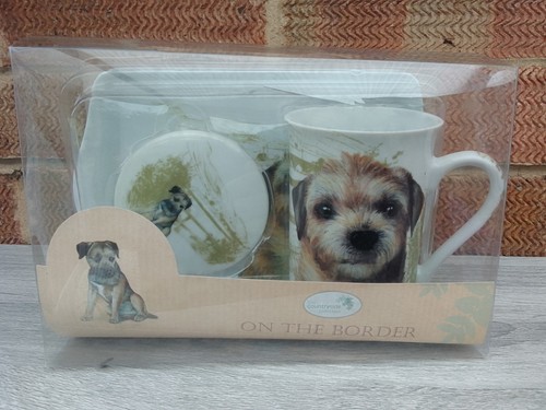 New border terrier dog - dog, gift