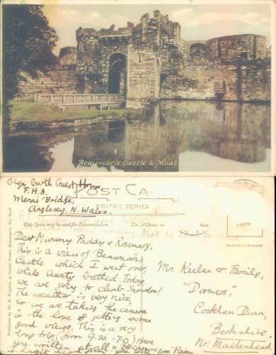 Beaumaris castle moat - castle,