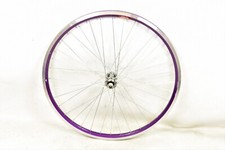 24" Bike / Bicycle Front Wheel Purple Alloy ex Raleigh Warranty 507 - 17 3/8"