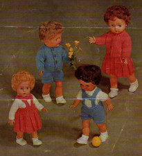 Knitting pattern copy 2620.   Dolls clothes for 10-16 inch dolls.  DK